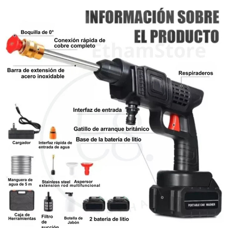 Hidrolavadora Portatil 48v + Dos Baterias