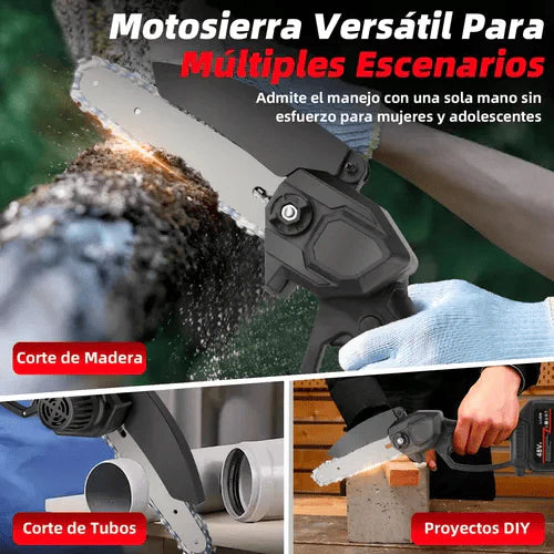 Mini Motosierra De Mano Portátil Recargable